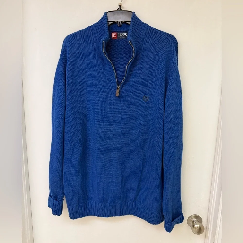 Chaps Men's Blue Sweater